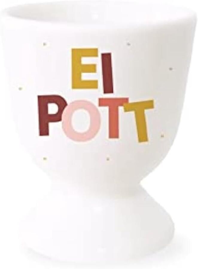 Workshop Eierdopje met 100% echt goud porseleinen beker eipot