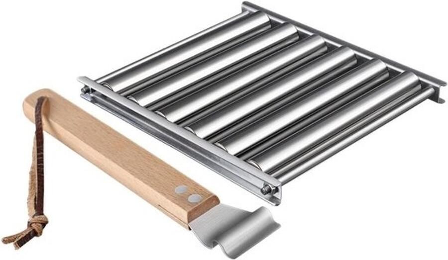 Worst Grill Rek Grill Accessoire Buiten Koken Universele Pasvorm 17 cm Zilver
