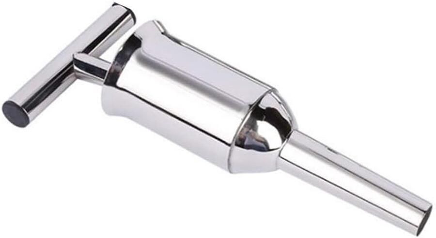 Worst Maker Vlees Stuffer Zelf Worst Maken Handmatig Bedienbaar 28 cm Lengte Zilver