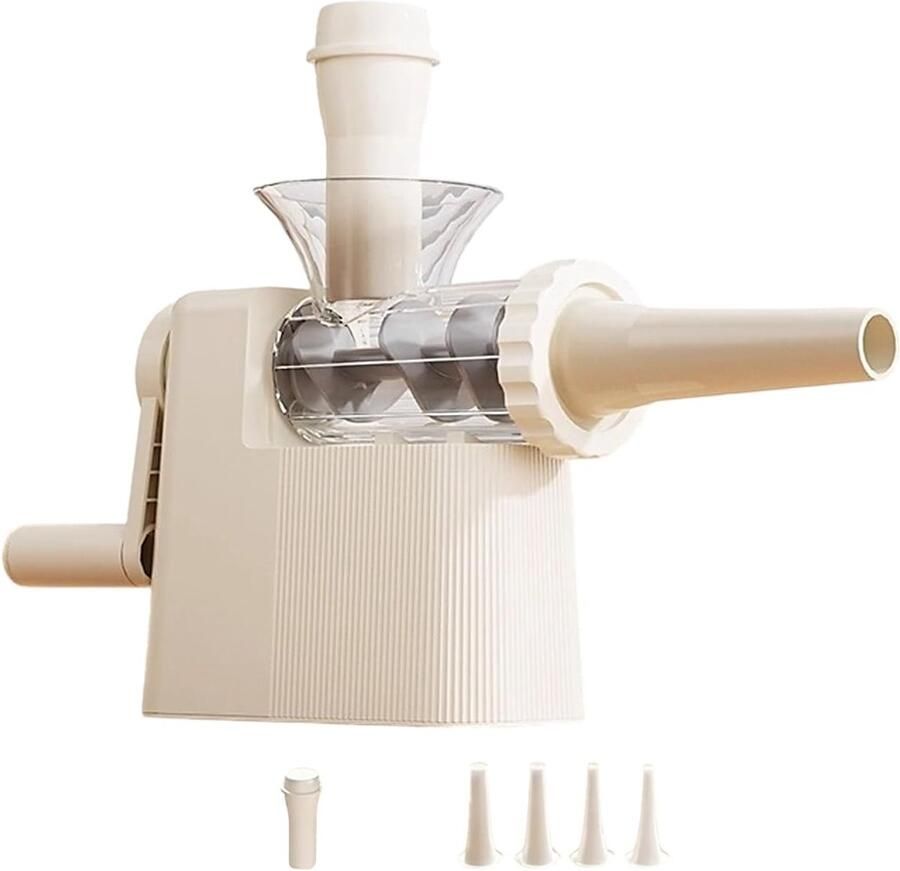 Worst Maker Vlees Vuller Zelf Worsten Maken Stabiele Antislip Basis Nozzles Lichtgrijs
