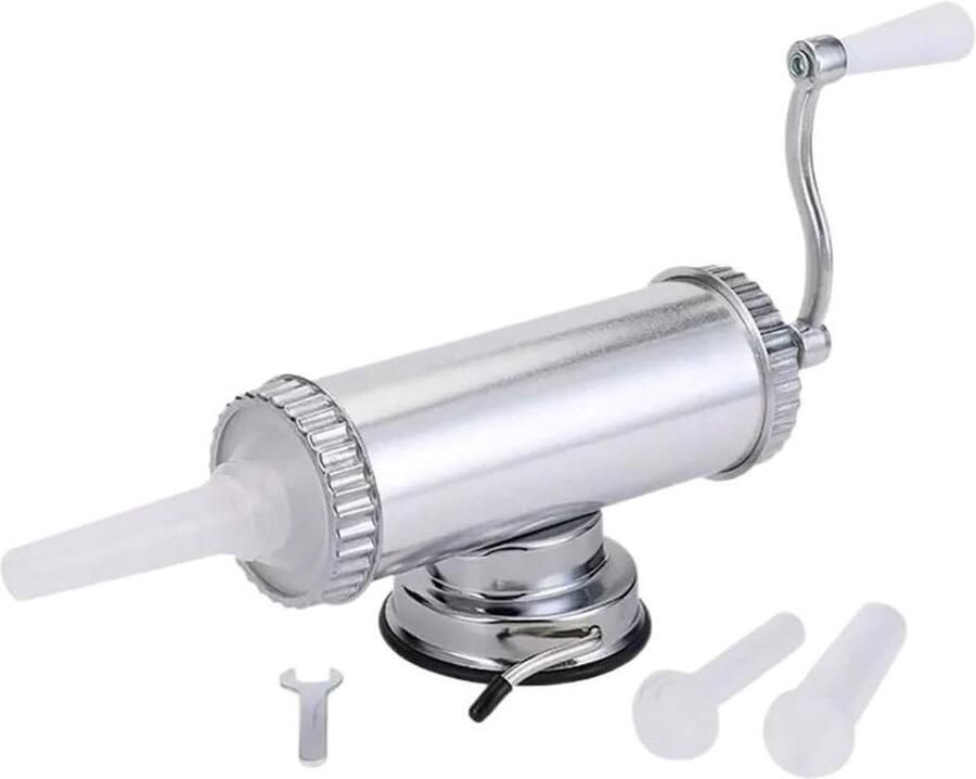 Worst Maker Worst Stuffer Zelf Worst Maken Aluminiumlegering Constructie 2LB Capaciteit Zilver