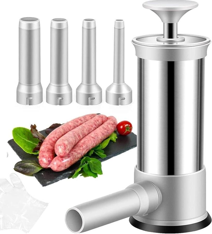 Worst Maker Worst Vuller Thuis Worst Maken Met 4 Vulbuizen 800 Gram Metaal