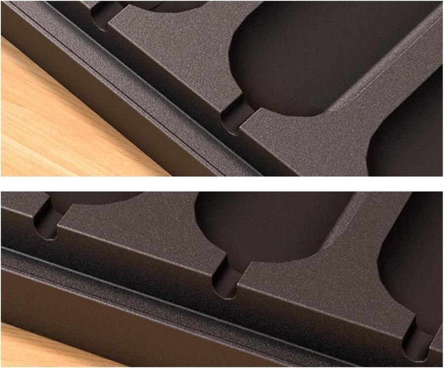 Worst Pan Worst Maker Ontbijt Koken Anti-aanbaklaag 8 Grids Zwart