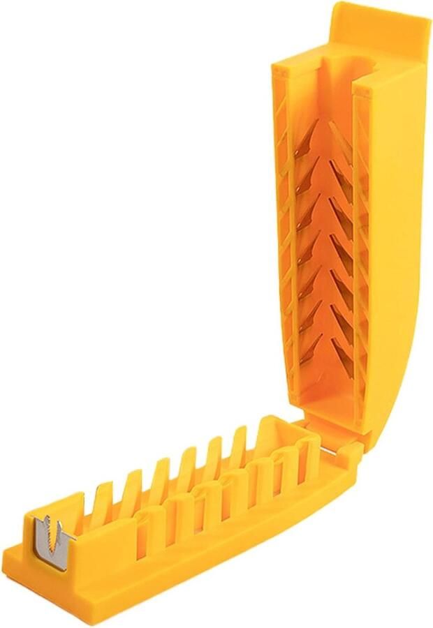 Worstsnijder Hotdog snijder Snel snijden Multifunctioneel gereedschap 26 x 7 x 7 cm Geel