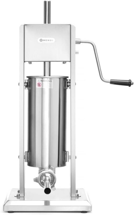 Worst Vulmachine Vlees Vuller Zelf Worst Maken 2-Speed Vulsysteem 5 Liter Zilver