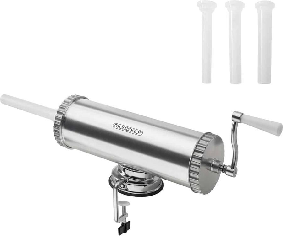 Worst Vulmachine Vleesmolen Accessoire Zelf Worst Maken Sterke Zuignap Bevestiging 2.5kg Capaciteit Zilver