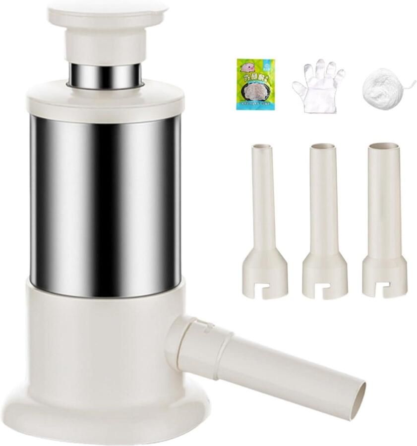 Worstbereider Worstenvuller Keukenmachine Vlees Bereiden Hygiënische Las 22.5x10.7cm Beige