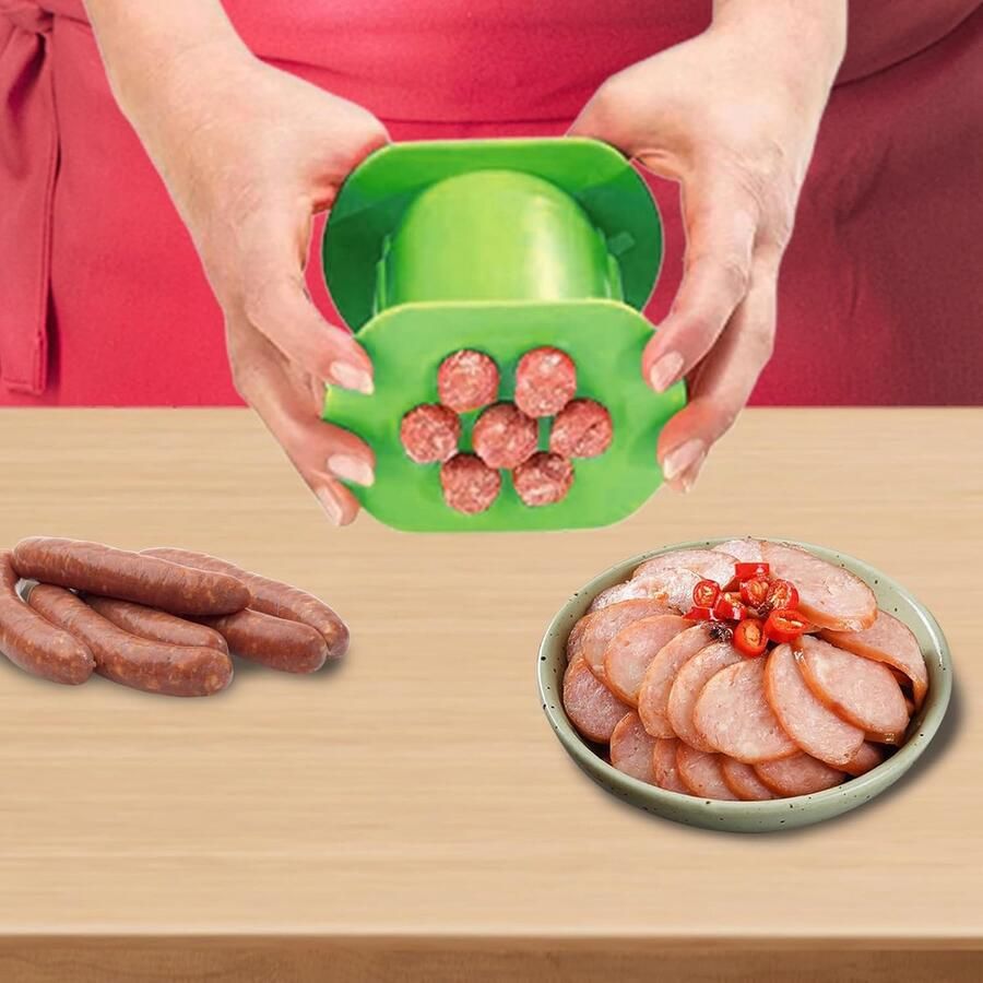 Worstenmaker Worstpers Worstjes Maken Direct Contact Voedsel 12x9cm Groen