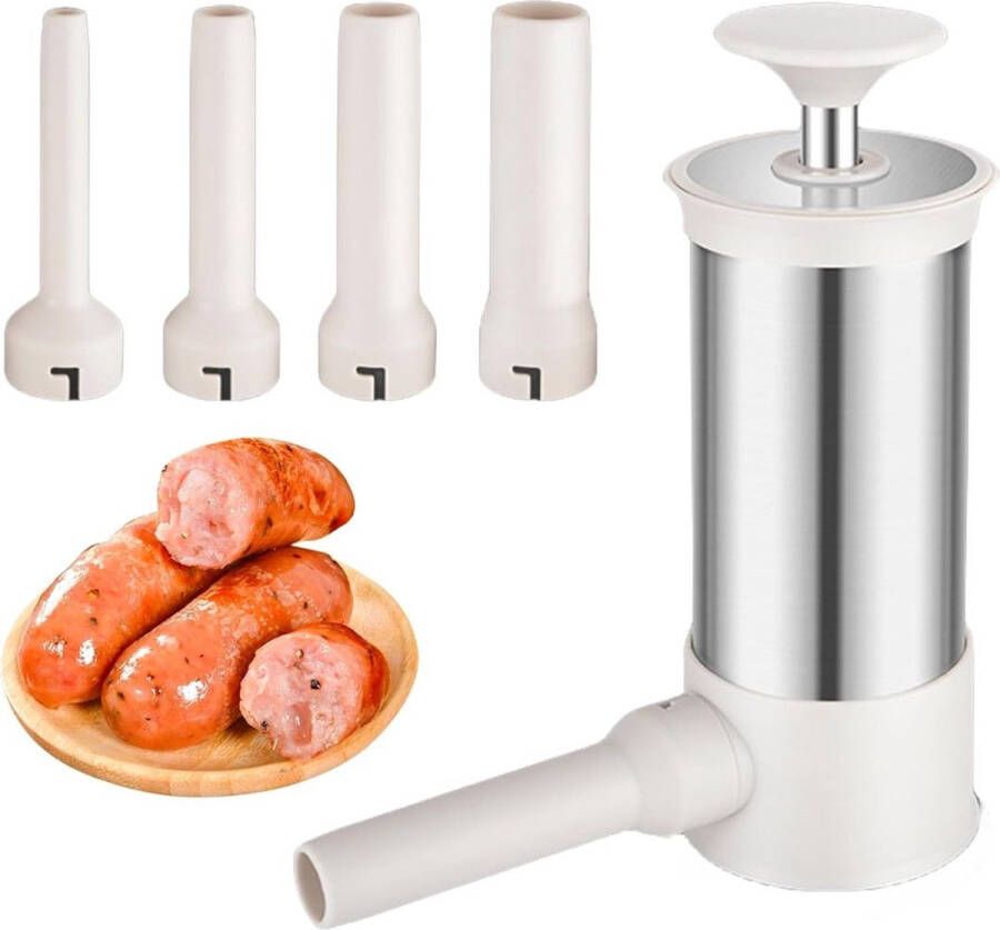 Worstenvuller Worstenmaker Machine Handmatig RVS