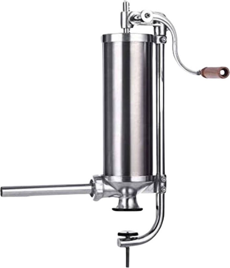 Worstenvulmachine Makkelijk In Gebruik Voor Grote Mengen RVS Vleesspuit Hygiënisch En Duurzaam Ontwerp Ideaal Voor Thuisgebruik