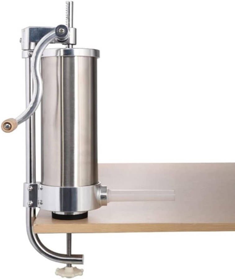 Worstmachine met 3 liter vulcapaciteit en 4 buizen voorworstvulling