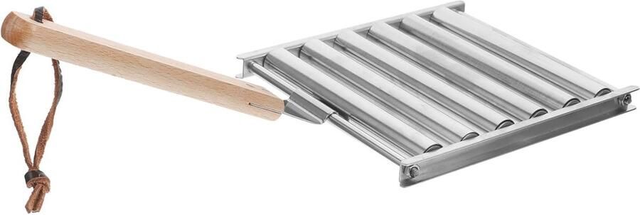 Worstroller Grillrek Barbecue Accessoire Buiten Grillen Draagbaar Ontwerp 33 x 14 cm