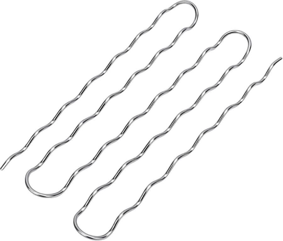 Worstroller Rek Grill Accessoire Gelijkmatig Grillen 360 Graden Roterend 30 x 104 Cm Zilver