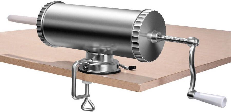 Worstvuller 2 5 kg Roestvrij Staal en Aluminiumlegering met 3 Vultrechters (Ø 15 mm 19 mm 22 mm)
