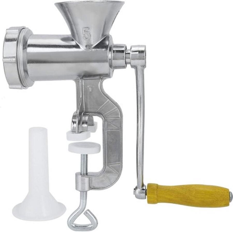 Worstvuller Handmatig Vleesmolen Kruidenslijpmachine Aluminiumlegering 13x22cm 573g