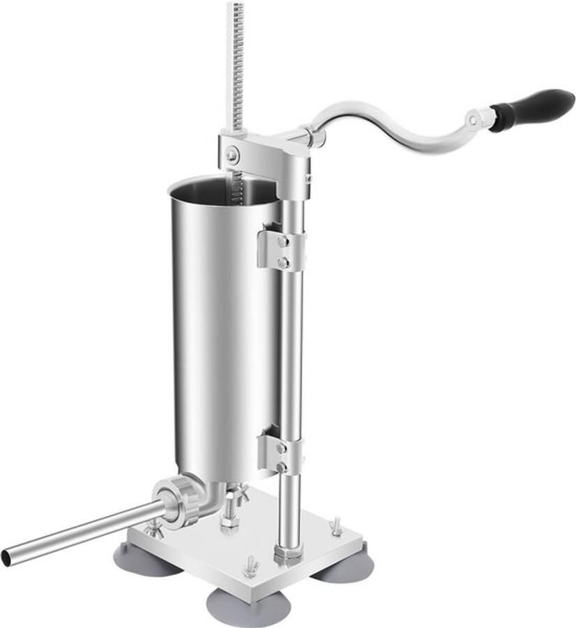 Worstvuller Handmatige 6LB Zuigvoet 3L Inhoud RVS En Aluminium Voor Thuis En Horeca