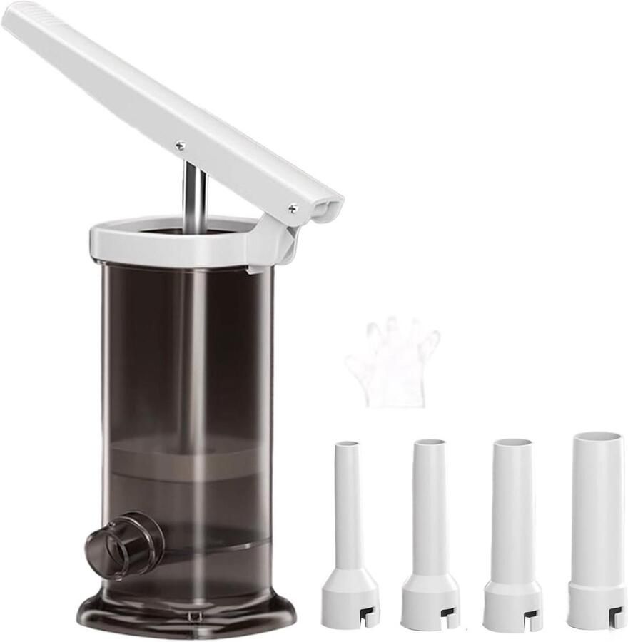 Worstvuller Vleesvuller Machine Worstjes Maken Hefboomprincipe 2 Liter Grijs