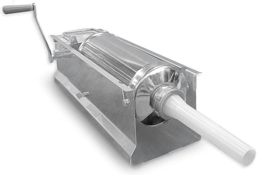 Worstvulmachine Vleesvulapparaat Zelf Worst Maken Handmatige Precisie 8 kg Capaciteit Zilver
