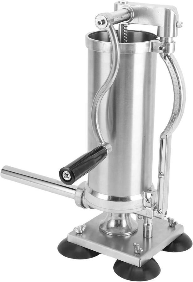Worstvulmachine Worstmaker Worstvuller Worst Maken Roestvrijstalen Constructie 3 Liter Zilver