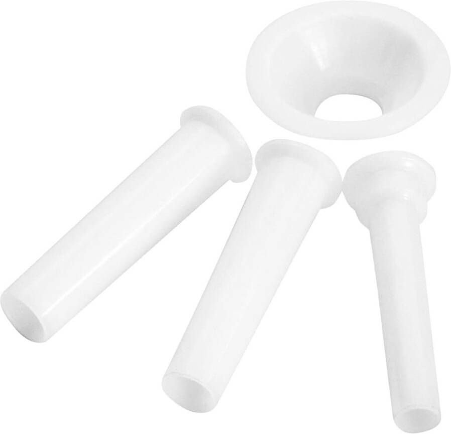 Worstvultrechterset 4-delig – Vultrechters en adapter voor vleesmolen – Perfect voor thuis en horeca