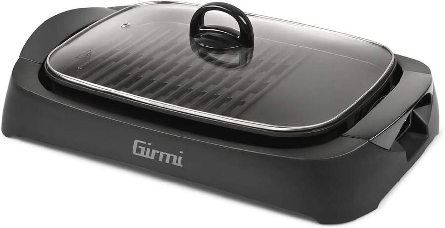 XL Elektrische Grill met Temperatuurinstelling en Deksel van Gehard Glas 2200 W Zwart - Foto 2