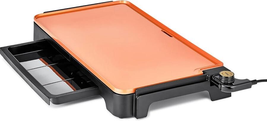 XL Elektrische Grillplaat met Keramische Anti-Aanbaklaag Voor Ontbijt Pannenkoeken en Hamburgers