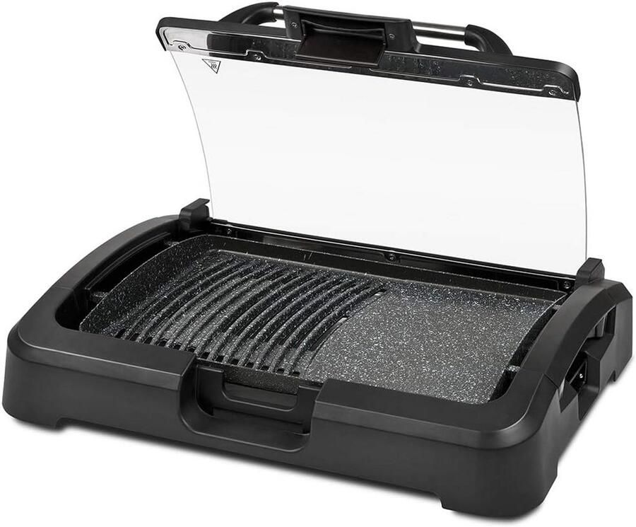XL Grill Pan met Smokeless Technologie Kookpan met Dubbele Anti-aanbaklaag en Instelbare Thermostaat