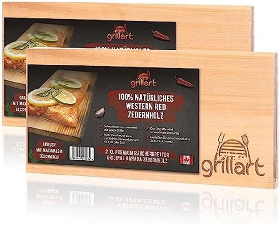 XL Grillplanken van Cederhout 2 Stuks Natuurlijke Rookplanken voor Grillen