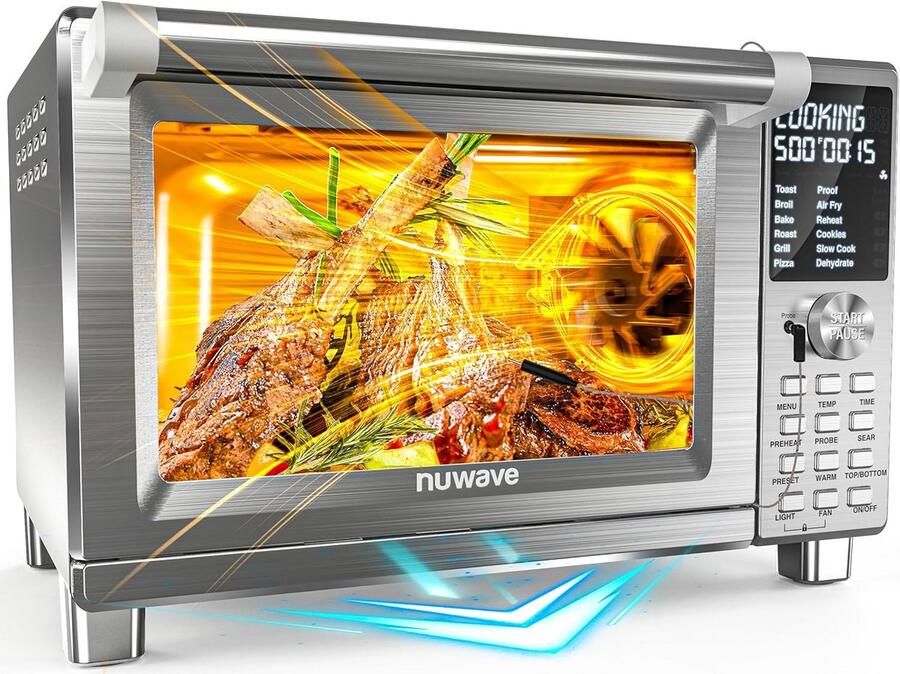 XL Heteluchtoven & Airfryer met Grillfunctie 142 Programma's & Temperatuursonde