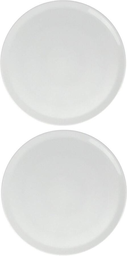 XL Pizza Borden Servies Platen Dineren en Feestjes Gastronomie Kwaliteit Diameter 33 cm Wit