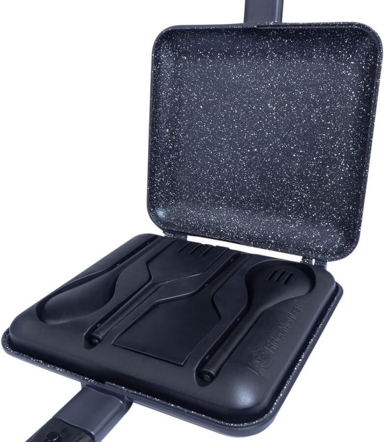 XL Sandwich Toaster XL Pan Set met Antiaanbaklaag en Afneembare Handgrepen