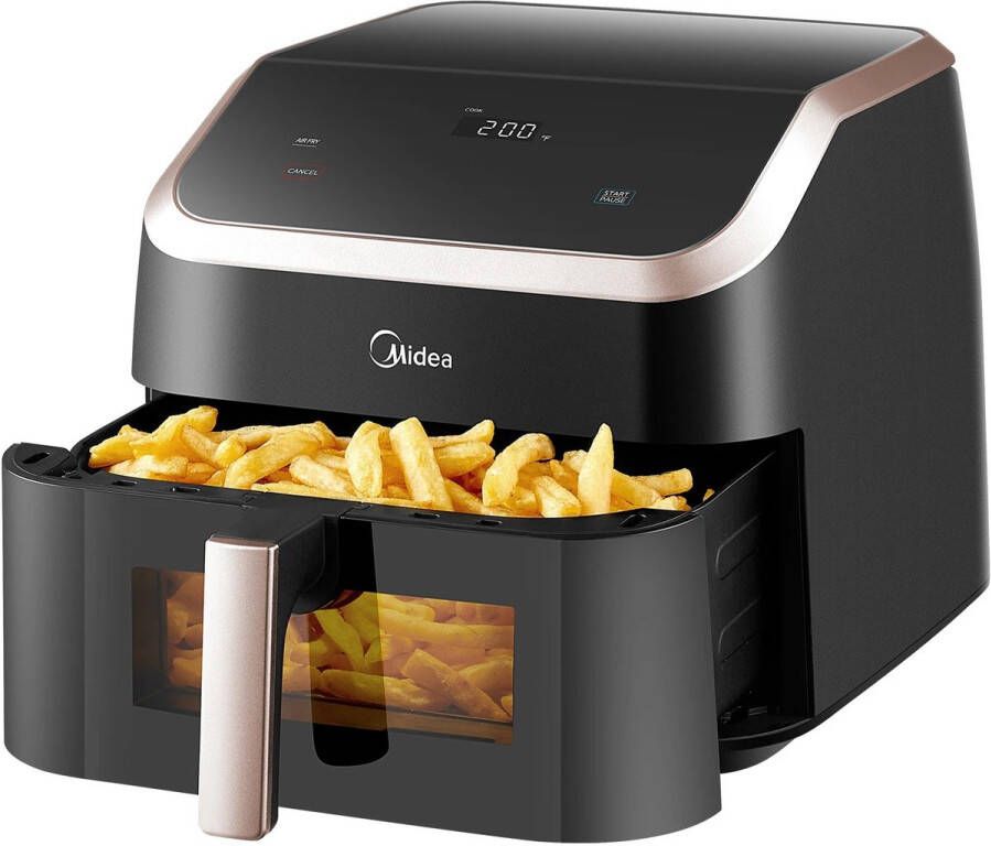 XXL Airfryer – 9L – 8-in-1 Multifunctioneel – Bakken – Grillen – Frituren Zonder Olie – Verwarmen – Drogen – Roosteren – Digitale Touchscreen – Grote Capaciteit – Voor Gezinnen en Groepen