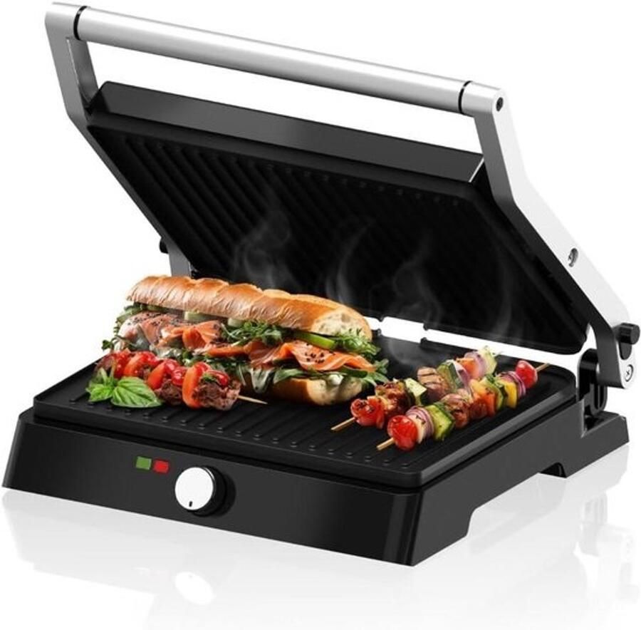 XXL elektrische contactgrill Temperatuurregeling en antiaanbaklaag