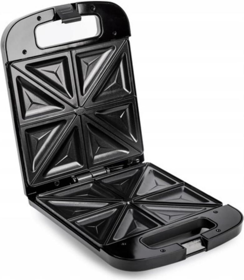 XXL Elektrische Sandwichtoaster voor 4 Sandwiches 1400W Zwart