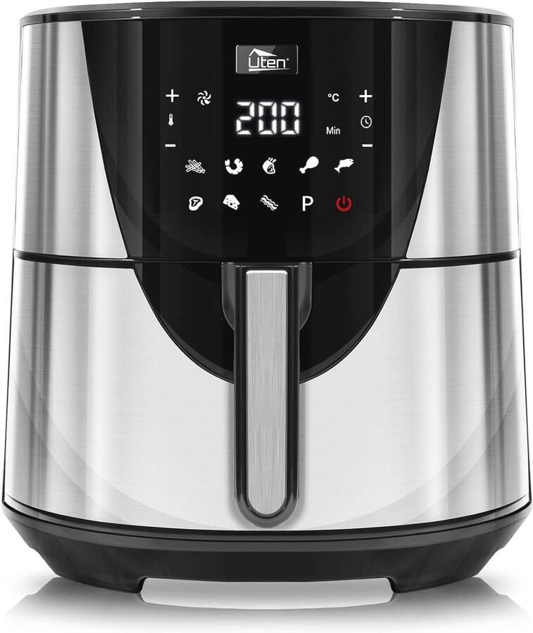 XXL Heteluchtfriteuse 7 5l met Digitale Touchscreen en 10 Menu's voor Gezond Koken