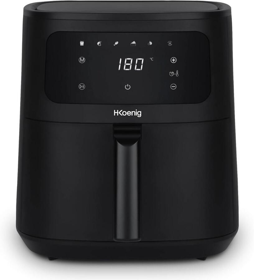 XXL Luchtfriteuse 8 Liter Voorzien van Touchscreen en 5 Kookprogramma's