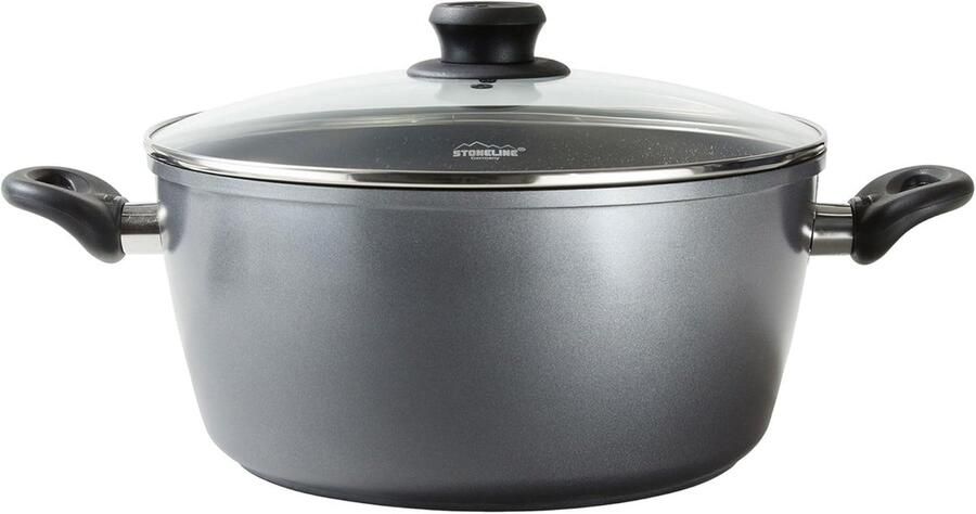 XXXL Braadpan 32 cm met Glazen Deksel Geschikt voor Inductie - Foto 1