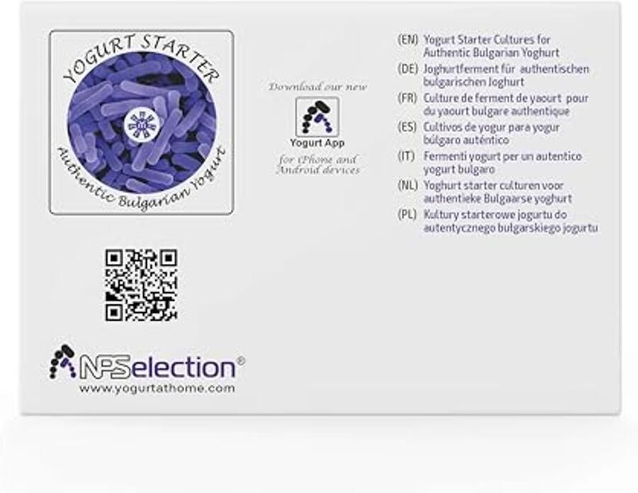 Yoghurt Fermenten voor Authentieke Bulgaarse Yoghurt 5 Zakjes Gevriesdroogde Cultuur