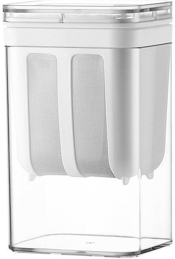 Yoghurtfilter met gaas van 304 roestvrij staal grote capaciteit van 1100 ml yoghurtscheider met transparant deksel yoghurtmaker voor thuisgebruik