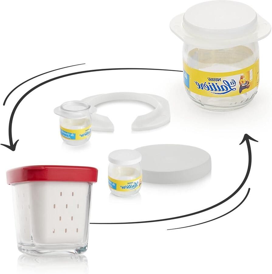 Yoghurtmaker Adapters Glazen Pot Adapters Yoghurt Maken Compatibel Met Standaard Potten 5.6 cm Diameter Multi