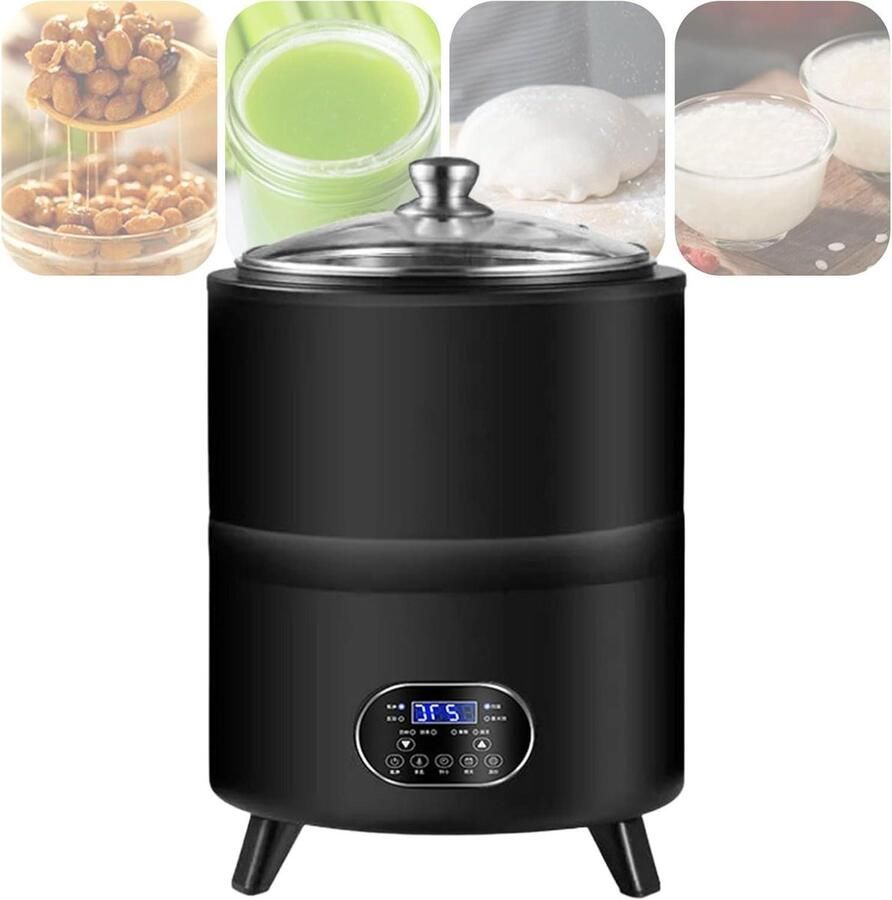 Yoghurtmaker Gister machine Zelfgemaakte Yoghurt Roestvrijstaal 12 Liter Zilverkleurig