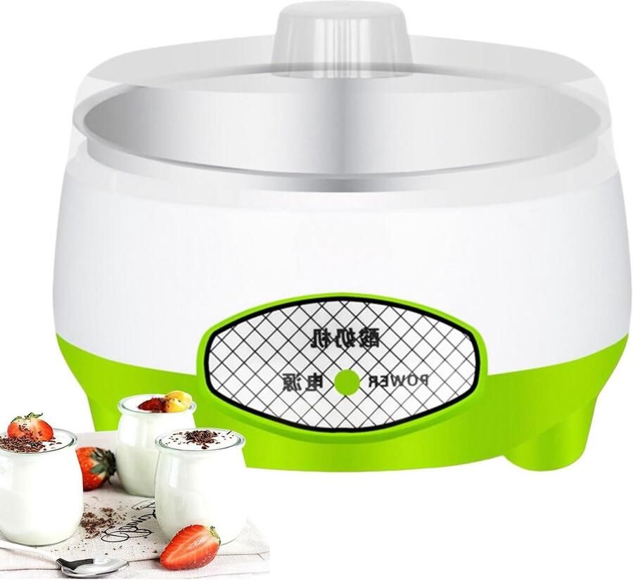 Yoghurtmaker Temperatuurregeling Yoghurtbereider Elektrisch Zelf Yoghurt Maken Instelbare Temperatuur 12 Liter Groen