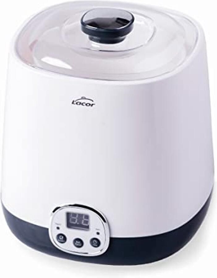 Yoghurtmaker voor Griekse yoghurt en kefir Stil met timer tot 48 uur en LED-display