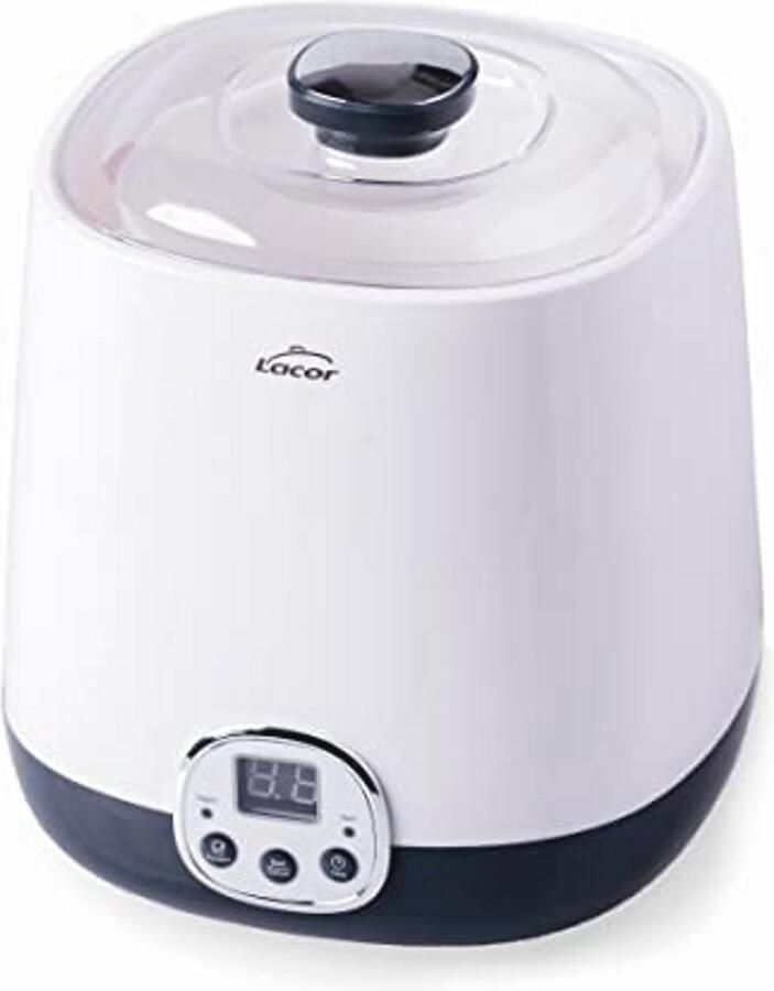 Yoghurtmaker voor Griekse yoghurt en kefir Stil met timer tot 48 uur en LED-display