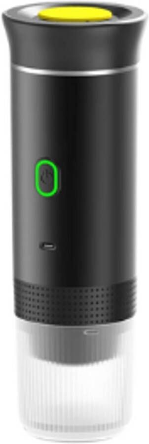 Yoin 3-in-1 draagbare koffiemachine Koffie onderweg Geschikt voor koffiecapsules Gemalen koffie Cups Koffiemolen Zwart