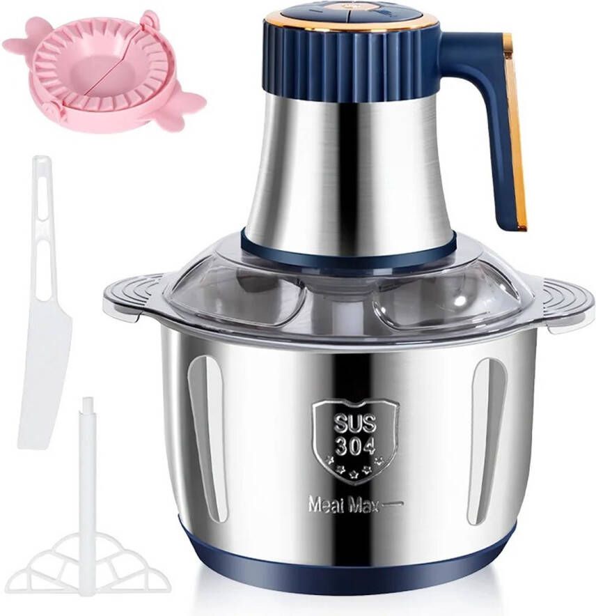 Yoin hakmolen Voedselmolen Groentesnijder Keukensnijder Etensnijder Vleessnijder Roestvrij staal Keukenblender 5L