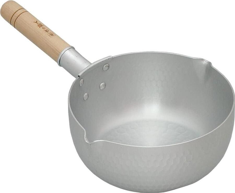 Yukihira Kookpan Japanse Sauspan Snel Koken Ambachtelijk Aluminium 20 cm Zilver