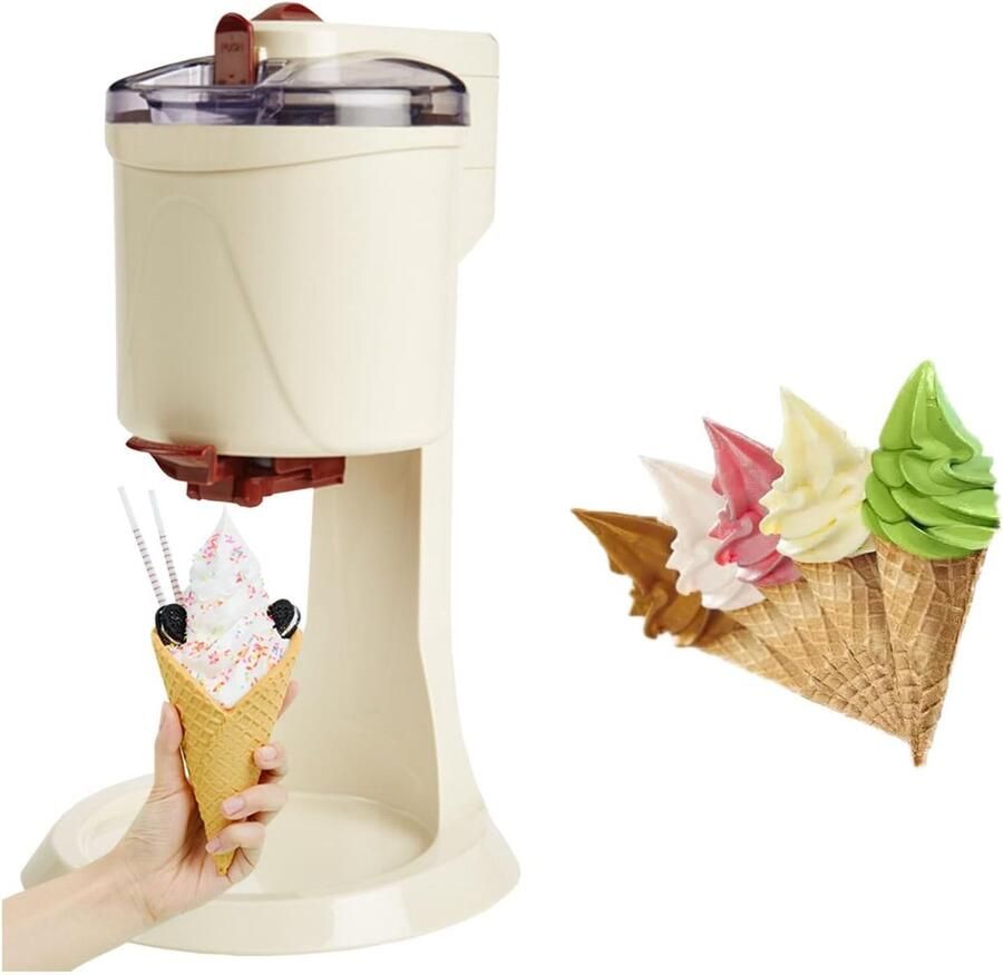 Zachte Ijsmachine Dessert Maker Thuis IJs Maken Bevroren Fruit Gebruikt 1000ml Capaciteit