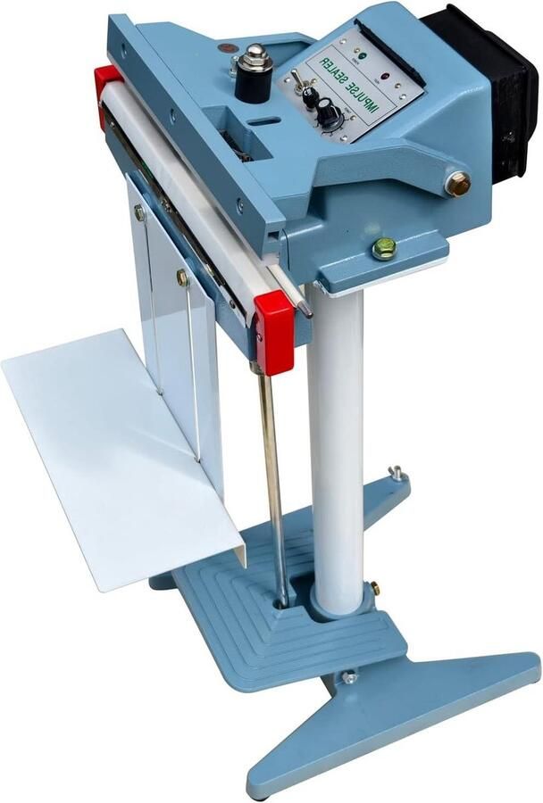 Zak Sealer Pedaal Sealer Verpakkingen Sluiten Voetbediende Bediening 350mm Afdichting Grijs
