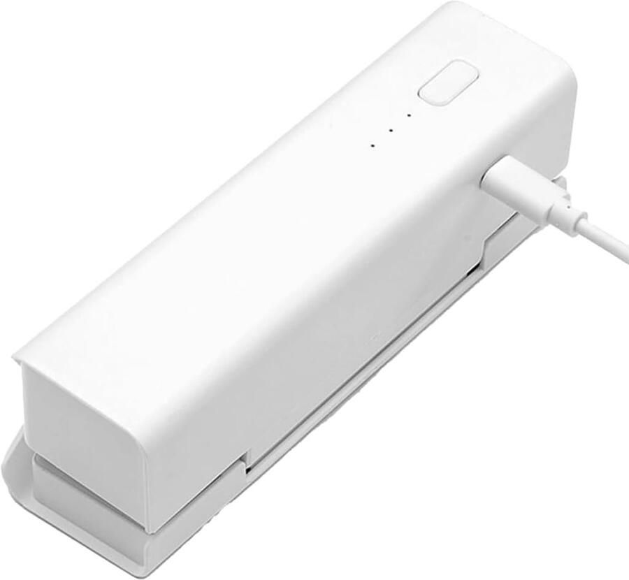 Zak Sealer Sluitmachine Herbruikbaar Voedsel Bewaren Draadloos Oplaadbaar 13.8 cm Wit
